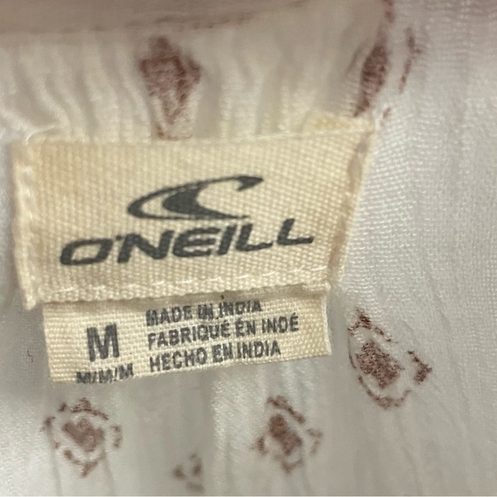 O’Neill Bohemian relaxed fit button front, Peasant Top, long sleeve, Medium - Picture 4 of 8